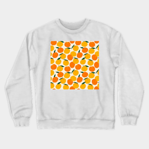 mediterranean oranges still life Crewneck Sweatshirt by yphien